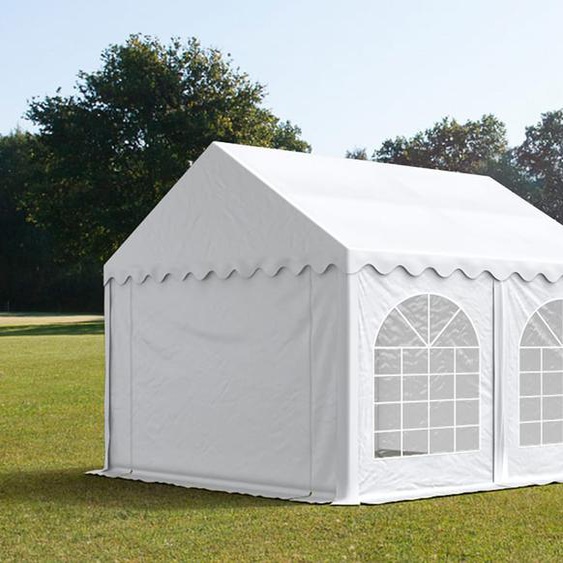 3x4 m tente de réception, PVC 800, H. 2 m, blanc - (2639)