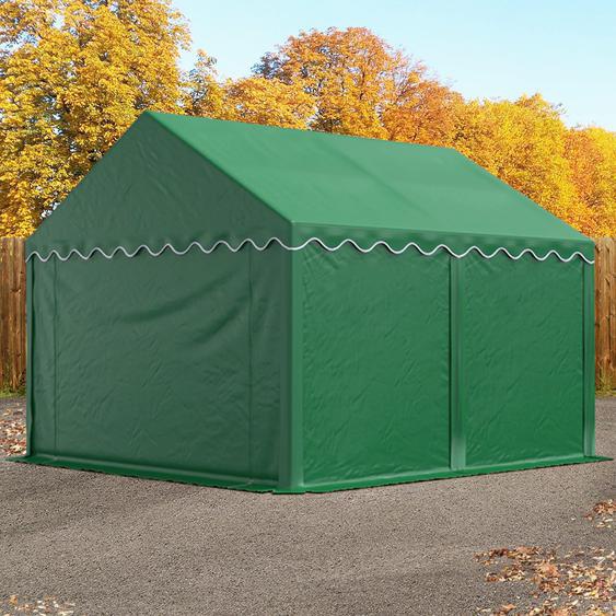 3x4 m tente de stockage, PVC 700, H. 2 m, vert foncé - (6159)