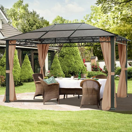 3x4 m, Tonnelle de jardin, Paradise Deluxe, taupe - (300118)