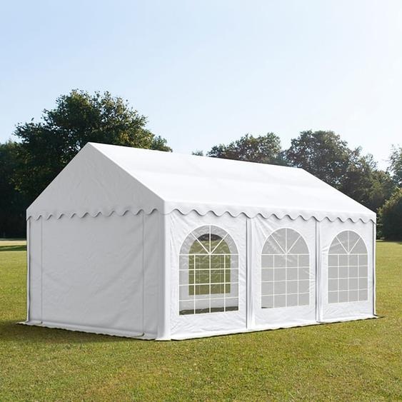 3x6 m tente de réception, PVC 750, H. 2 m, blanc - (7349)