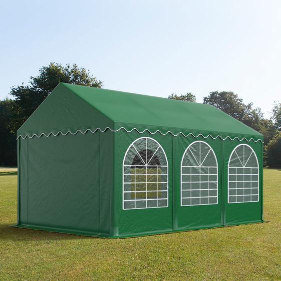 3x6 m tente de stockage, PVC 800, H. 2,6 m, vert foncé, sans statique - (7701bl)