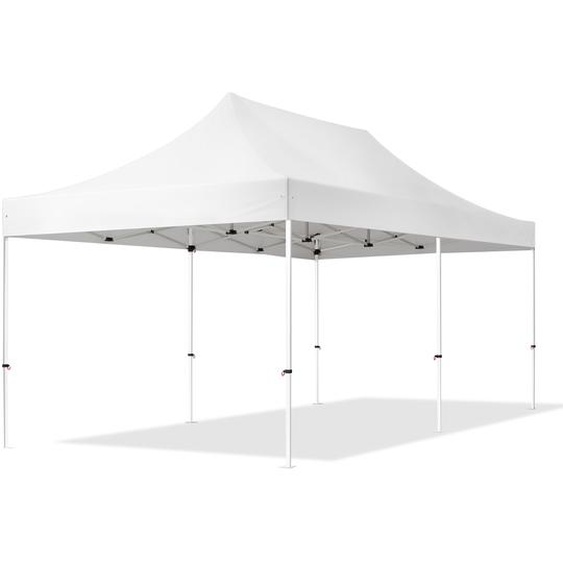 3x6 m Tonnelle pliante Acier, PES 700, blanc - (581849)