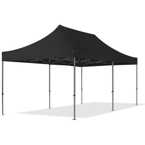 3x6 m Tonnelle pliante Acier, PES 750, noir - (600063)