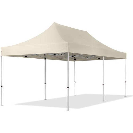 3x6 m Tonnelle pliante Alu, PES 800, crème - (600218)