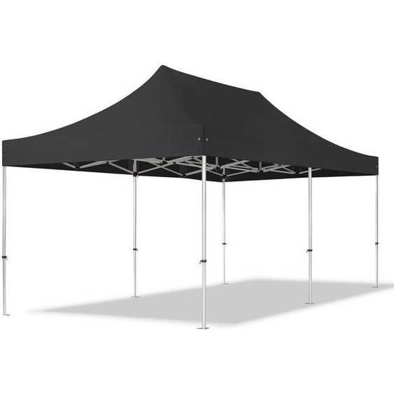 3x6 m Tonnelle pliante Alu, PVC 850, noir - (59122)