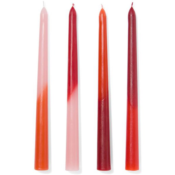 4 Bougies Gothiques Dip-dye Terracotta Ø2.2x25 (terra)