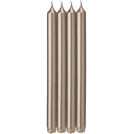 4 Bougies Longues Ø2.2x29 Champagne (champagne)
