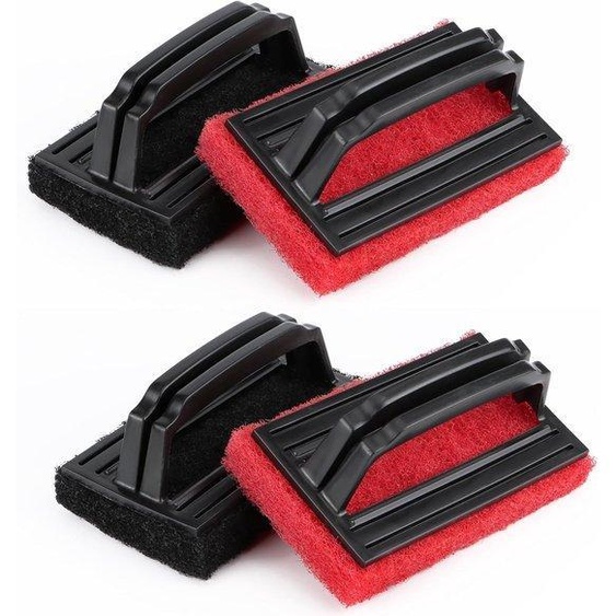 4 brosses en plastique pour piscine : brosse de nettoyage pour piscine avec manche, permettant déliminer la saleté et la mousse, pour nettoyer les piscines, les baignoires, les jacuzzis et les murs