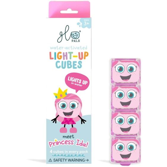 4 Cubes Lumineux Daniel Tigre Brun Rose