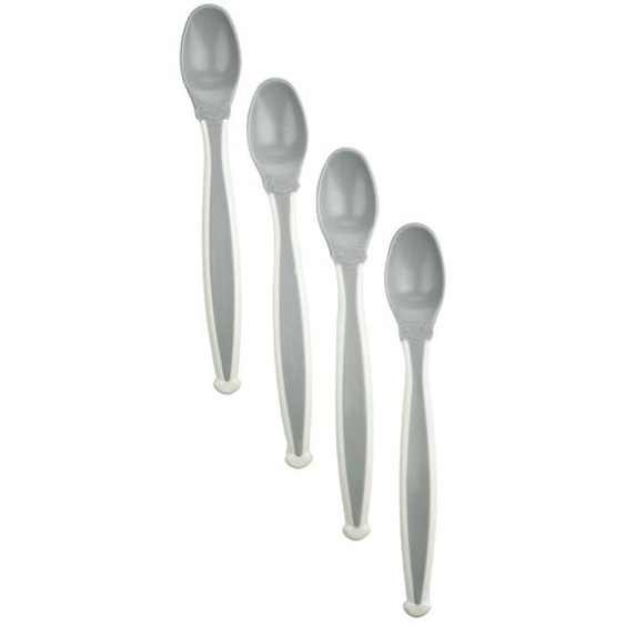 4 Cuillères Douces Gris Charme / Blanc Muguet Gris