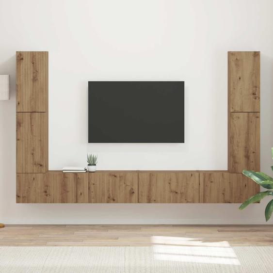 Ensemble meuble TV 8 pcs Chêne artisanal Bois dingénierie