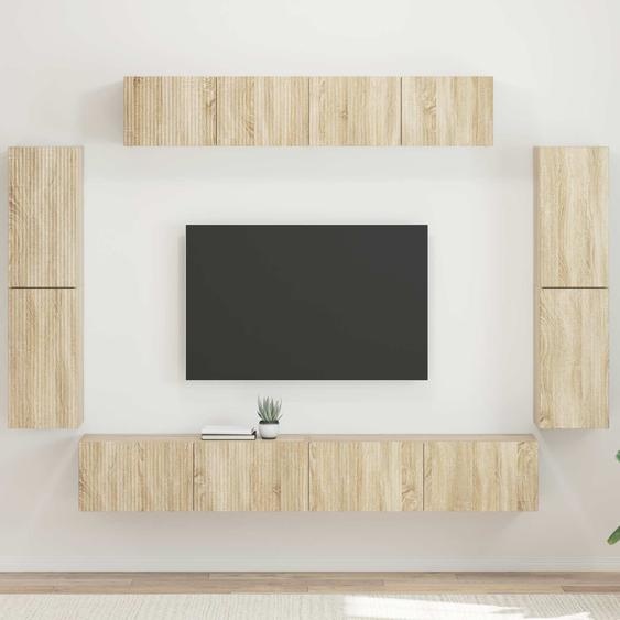 Meuble TV 8 pcs Chêne Sonoma