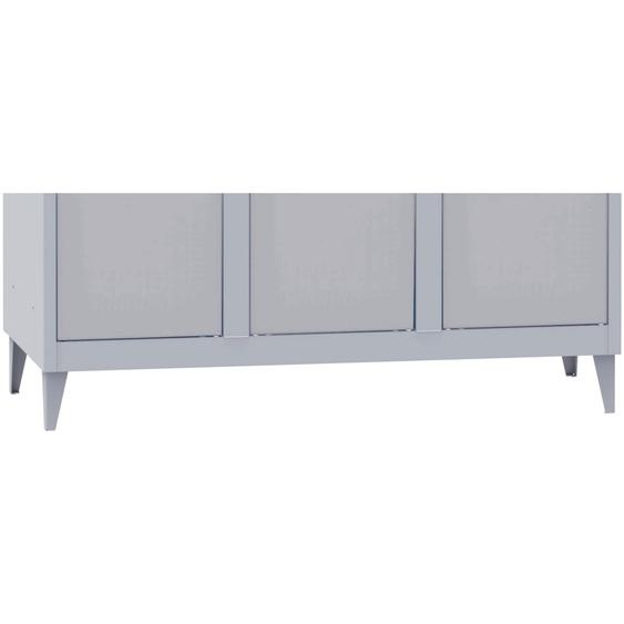4 pieds pour Vestiaire métal Budget monobloc H.15 cm