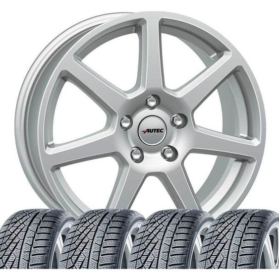 4 roues hivernales. Jeu complet de roues hivernales pour Renault Captur, Kadjar, Arkana, Symbioz. Jantes 7,5x17 Tallin SIL. Pneus hiver Hankook Winter i*cept evo 4, dimensions 215/60 R17, indice de charge et de vitesse 96H