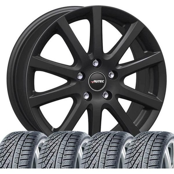 4 roues hivernales. Jeu complet de roues hivernales pour Renault Captur, Kadjar, Arkana, Symbioz. Jantes 7x17 Skandic SWM. Pneus hiver Hankook Winter i*cept evo 4, dimensions 215/60 R17, indice de charge et de vitesse 96H