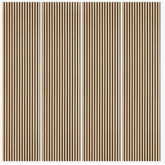 4 x panneau acoustique intérieur en chêne de 240x60cm Kover-O