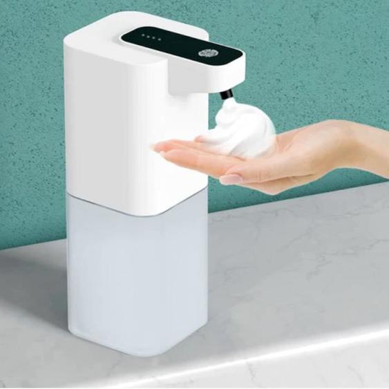 400ml Distributeur de savon liquide en mousse Distributeurs automatiques de savon pour salle de bain Plat sans contact