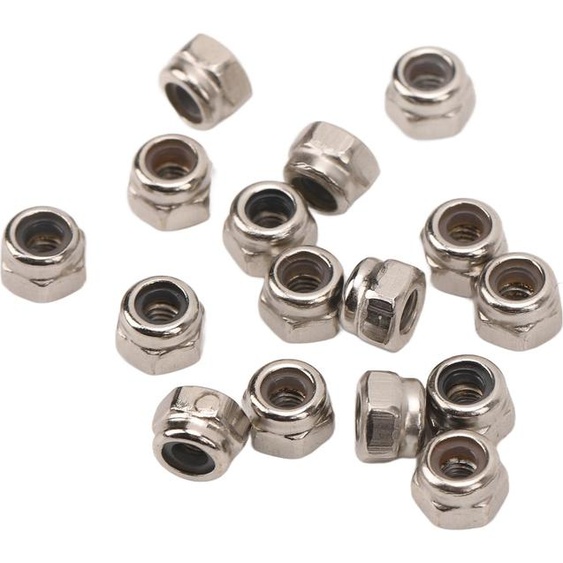 40Pcs RC Wheel Lock Nut Iron M2.5 Hex Accessory Kit for Traxxas 1/18 Climbing Car