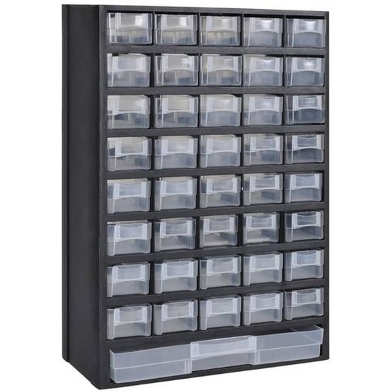 41 compartiments Armoire de rangement en plastique