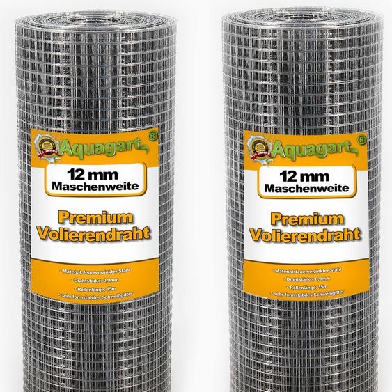 45m x 0,5m Grillage pour volière Grillage à souder Clôture en fil métallique galvanisé à chaud