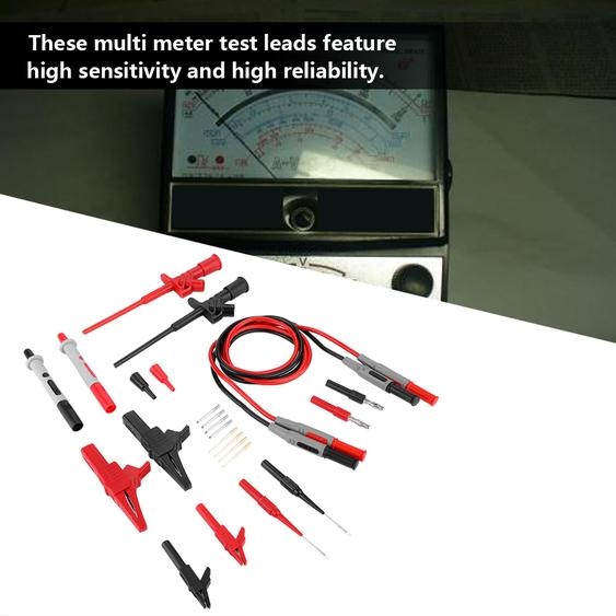 4mm Banana Plug Electronic Multimeter Multi Meter Test Lead Probe Cable Set (P1600C)