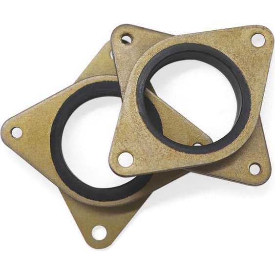 4pcs Brass & Rubber Stepper Motor Vibration Damper Shock Absorber Pad with M3 Screws Compatible with NEMA 17 Stepper Motor Replacement for Creality CR-10/CR-10S/CR-10 V2/Ender 3/Ender 3 Pro 3D Printer