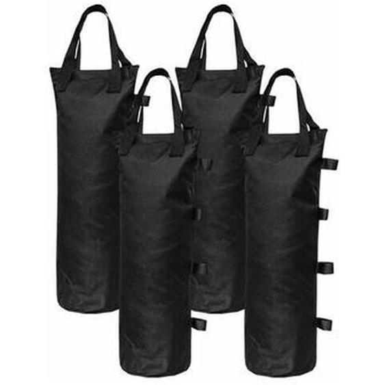 4Pcs Sacs De Poids De Sable Poids De Jambe Pour Tente Pop Up Pare-Soleil Pare-Soleil Sac De Pieds Leste, Noir
