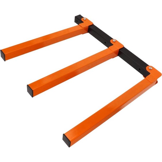 4Pcs Wall Mount Wood Organizer Steel Strong Bearing Space Saving Lumber Storage Metal Rack for Indoor Outdoor Use (Organisateur de bois à montage mural, en acier, avec des roulements solides) pour lintérieur et lextérieur