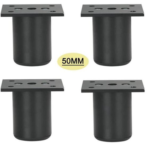 4piece Pieds Réglables,Épaissir les pieds darmoire Pieds de table Pieds de meubles, Hauteur réglable 0-15 mm,50mm