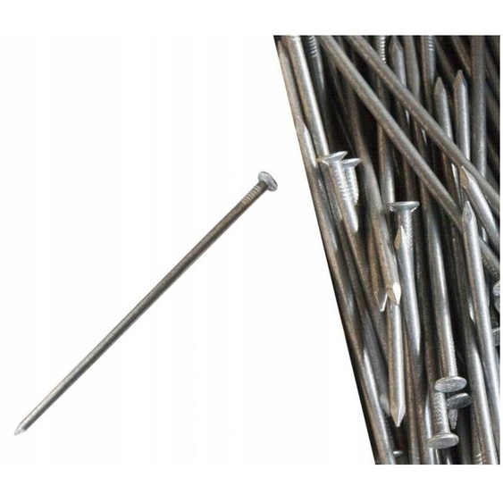 4PRO Clous de construction noirs lisses 5kg 6x175mm