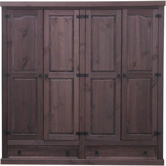 4tr Armoire New Mexico Pin massif Chambre à coucher Armoire Mexico coloniale