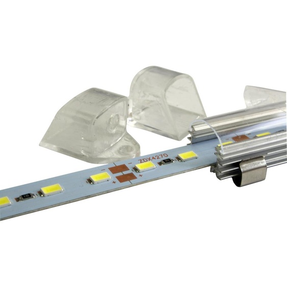 4x LED Strip 1m Strip 72 SMD LEDs blanc chaud blanc froid éclairage sous châssis Profilé aluminium Rail 1m 12V DC Alimentation Adaptateur Transformateur LED Stripe Set LED + cadre blanc chaud