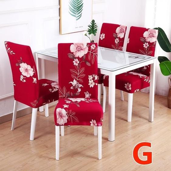 4x Spandex housse de chaise extensible à manger maison élastique imprimé floral Spandex housses de chaise tissu extensible