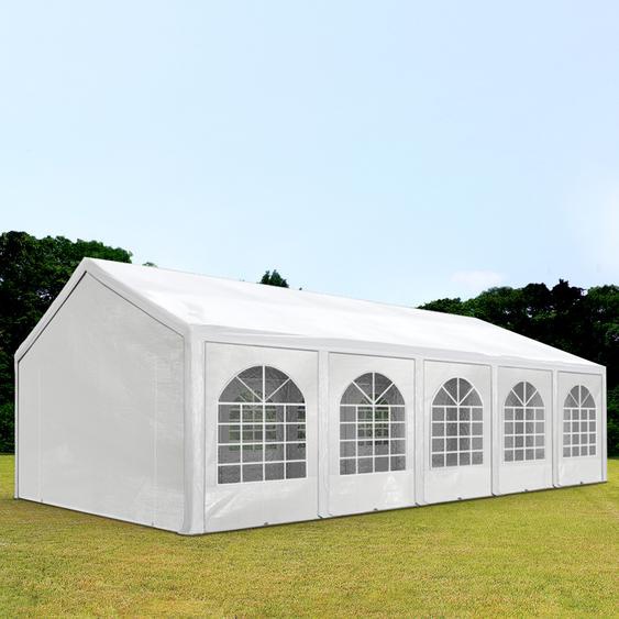 4x10 m tente de réception, PE 450, H. 2 m, blanc