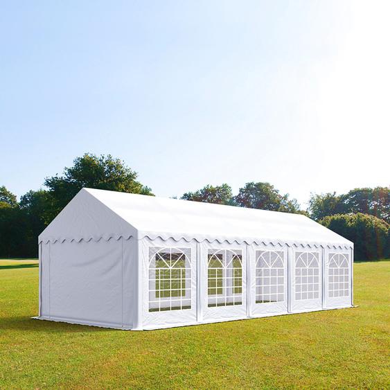 4x10 m tente de réception, PVC 700, H. 2 m, blanc
