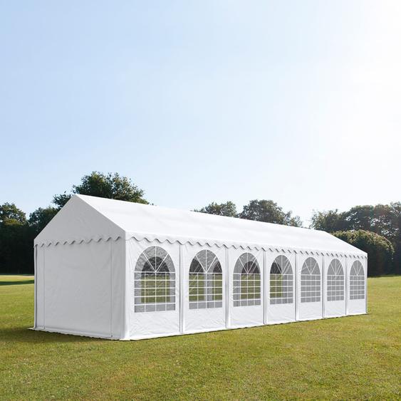 4x14 m XXL tente de réception, PVC 800, H. 2,6 m, blanc - (37702)