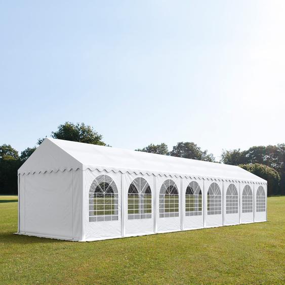 4x16 m XXL tente de réception, PVC 800, H. 2,6 m, blanc - (37643)