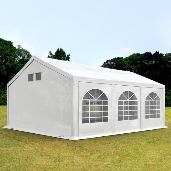 4x6 m tente de réception, PE 550, H. 2 m, blanc