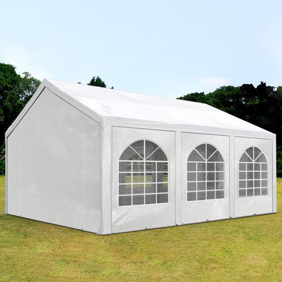 4x6 m tente de réception, PE 450, H. 2 m, blanc - (91110)