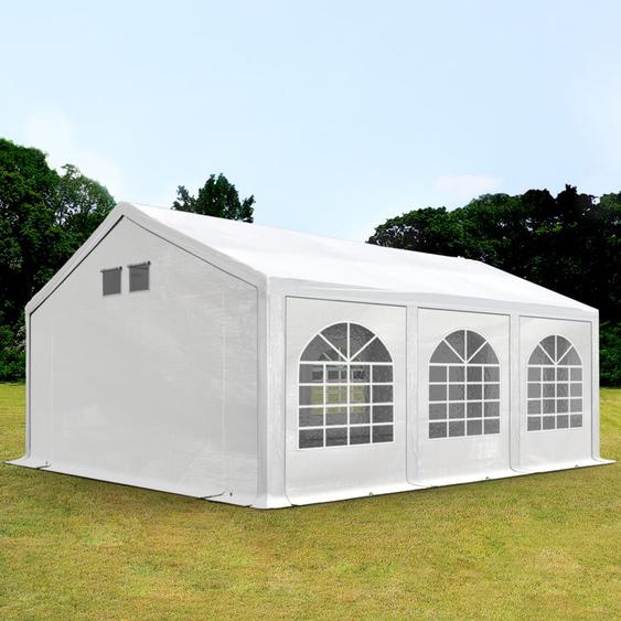 4x6 m tente de réception, PE 550, H. 2 m, blanc - (92102)