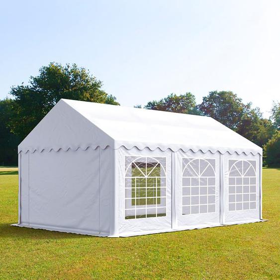 4x6 m tente de réception, PVC 700, H. 2 m, blanc - (4758)