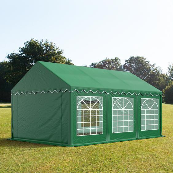 4x6 m tente de réception, PVC 700, H. 2 m, vert foncé