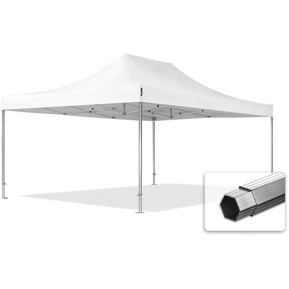 4x6 m Tonnelle pliante Alu, PES 800, blanc - (578698)