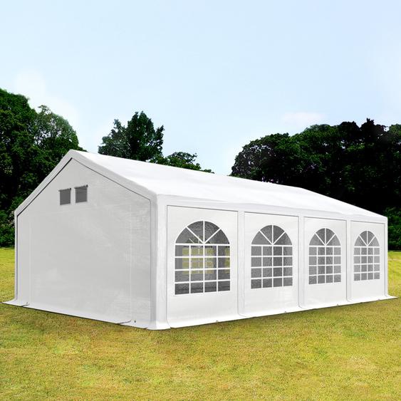 4x8 m tente de réception, PE 550, H. 2 m, blanc