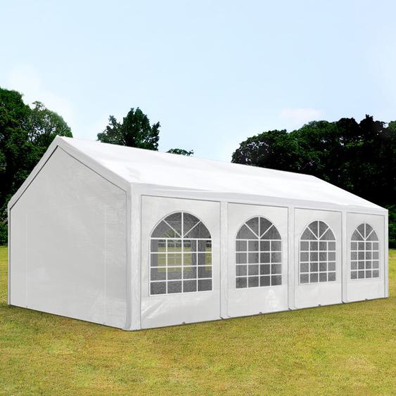 4x8 m tente de réception, PE 450, H. 2 m, blanc - (91111)