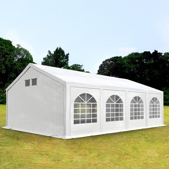 4x8 m tente de réception, PE 550, H. 2 m, blanc - (92103)