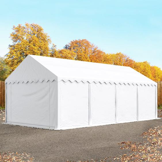 4x8 m tente de stockage, PVC 700, H. 2 m, blanc - (6109)