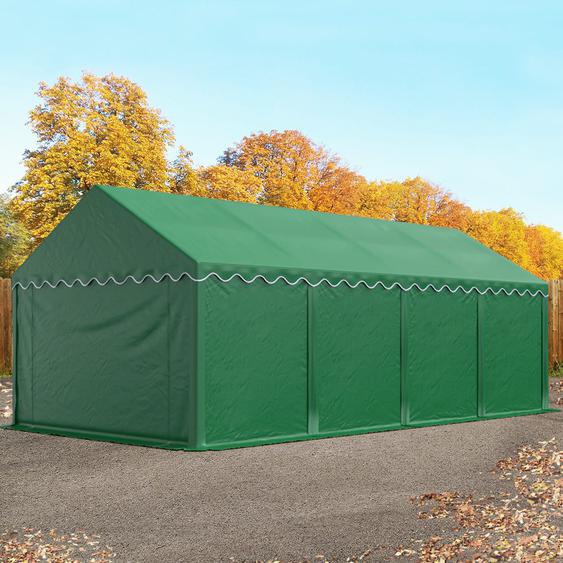 4x8 m tente de stockage, PVC 750, H. 2 m, vert foncé - (7203)