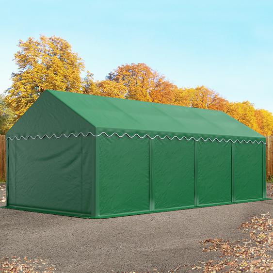 4x8 m tente de stockage, PVC 700, H. 2 m, vert foncé