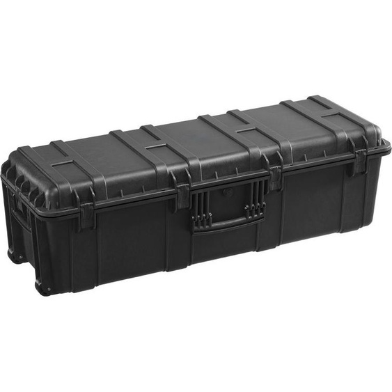 5,5 Cu.ft Valise à coque dure résistante aux intempéries - Valise grande capacité noire - Valise de transport avec 3 poignées - Valise de protection robuste
